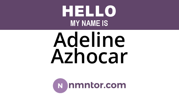 Adeline Azhocar