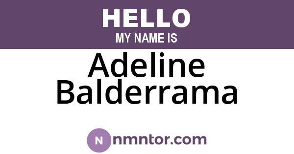 Adeline Balderrama