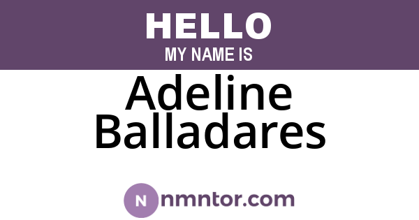 Adeline Balladares