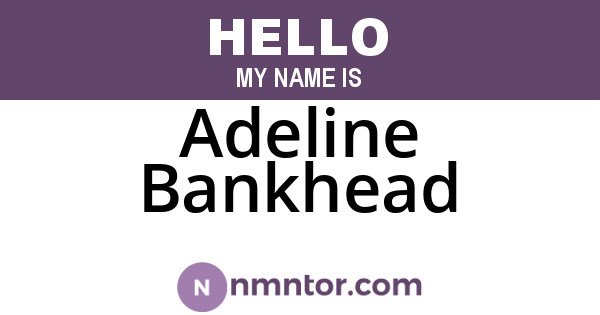 Adeline Bankhead