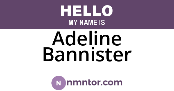 Adeline Bannister