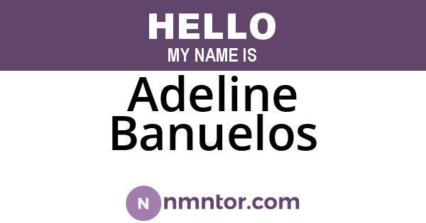 Adeline Banuelos