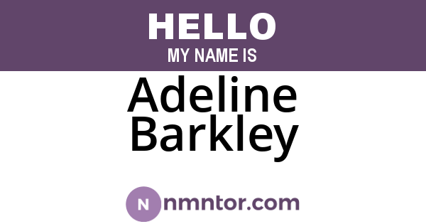 Adeline Barkley