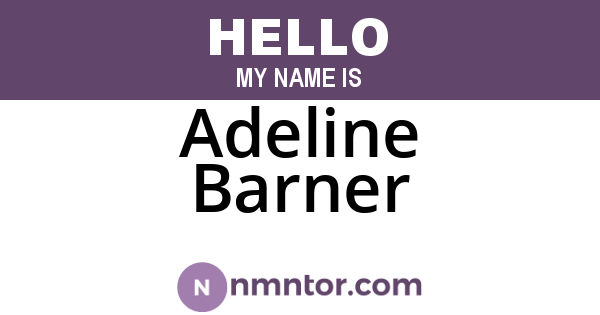Adeline Barner