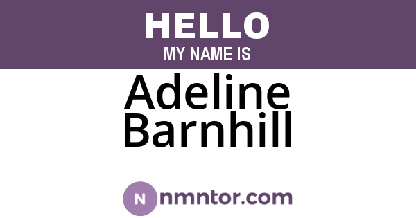 Adeline Barnhill
