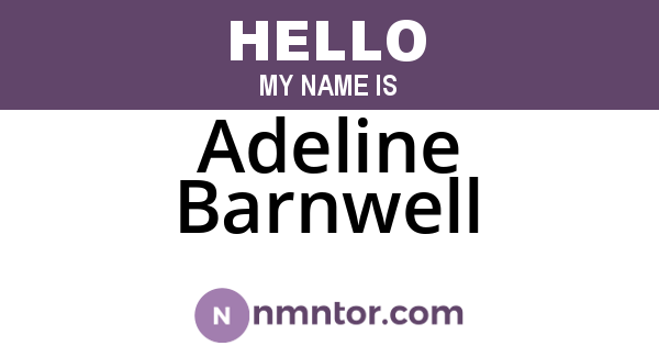 Adeline Barnwell