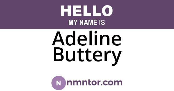Adeline Buttery