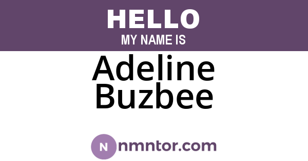 Adeline Buzbee