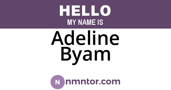 Adeline Byam
