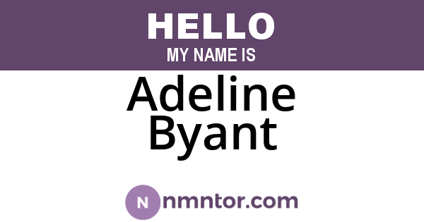 Adeline Byant