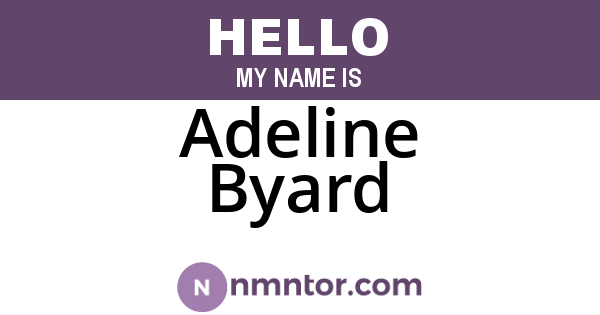 Adeline Byard