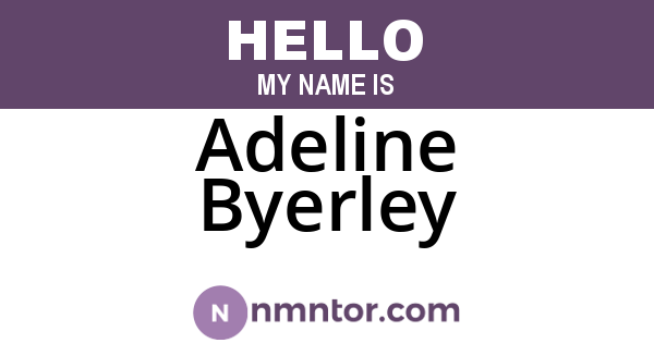 Adeline Byerley