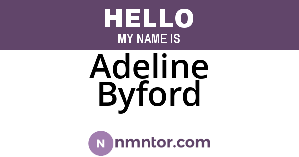 Adeline Byford