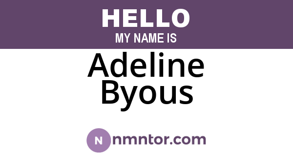 Adeline Byous