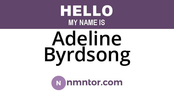 Adeline Byrdsong
