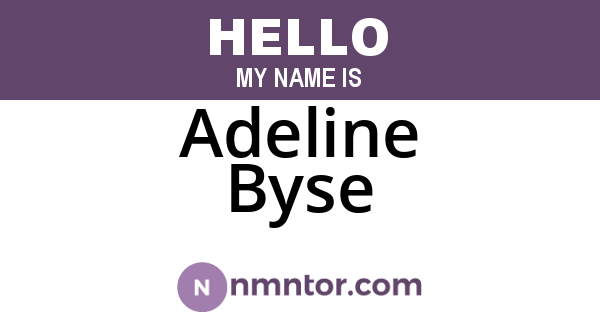 Adeline Byse