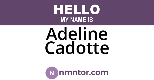 Adeline Cadotte