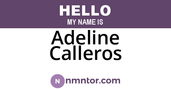 Adeline Calleros
