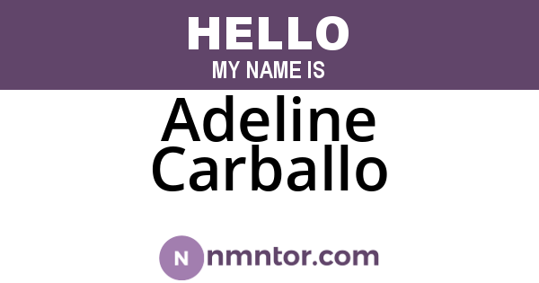 Adeline Carballo