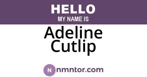Adeline Cutlip