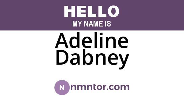 Adeline Dabney