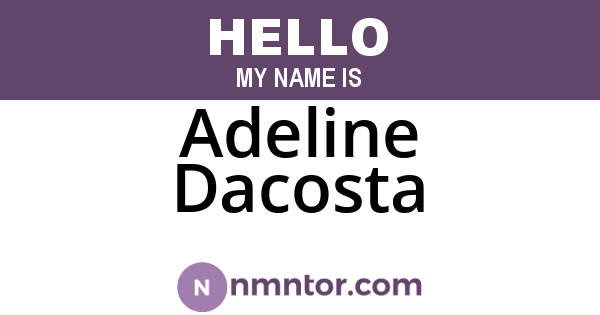 Adeline Dacosta