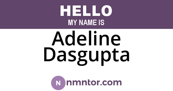 Adeline Dasgupta