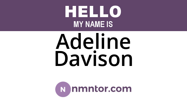 Adeline Davison