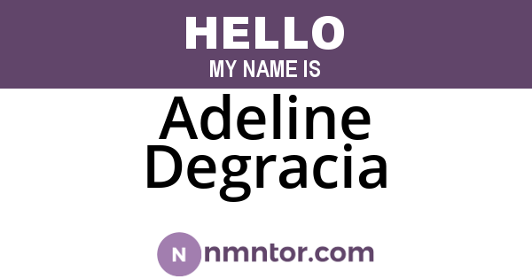 Adeline Degracia