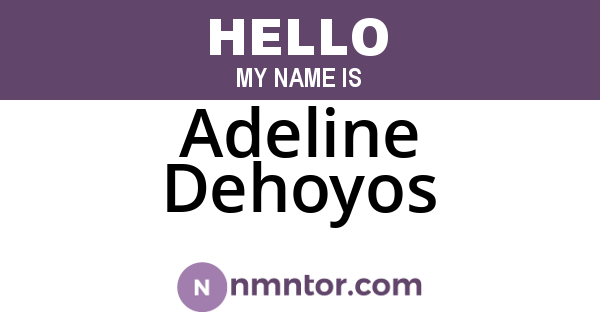 Adeline Dehoyos