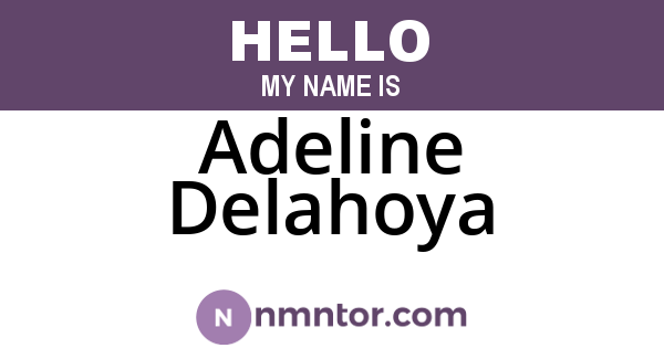Adeline Delahoya