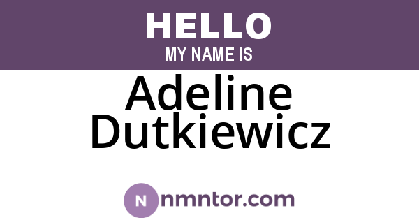 Adeline Dutkiewicz