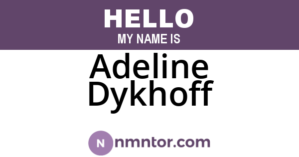 Adeline Dykhoff