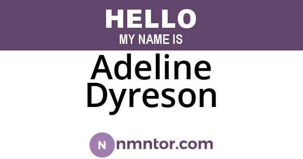 Adeline Dyreson