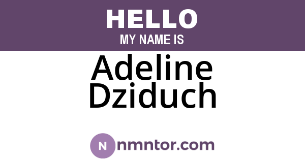 Adeline Dziduch