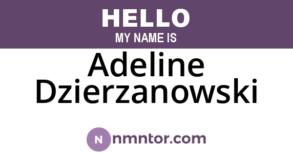 Adeline Dzierzanowski
