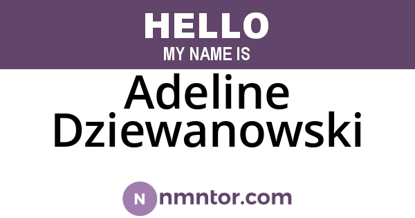 Adeline Dziewanowski