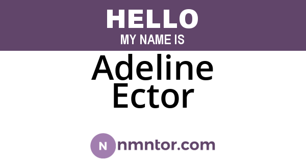 Adeline Ector