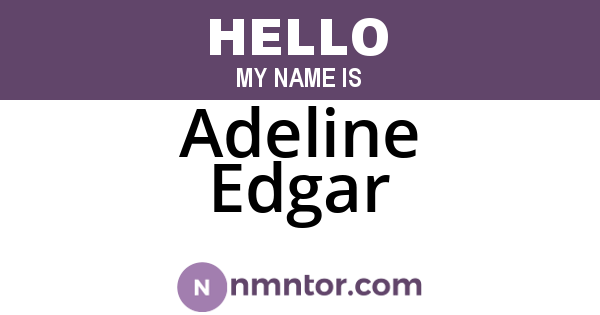 Adeline Edgar