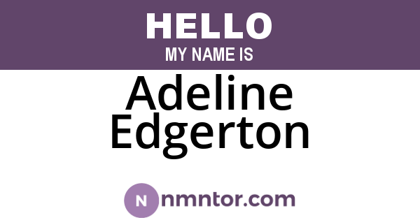 Adeline Edgerton