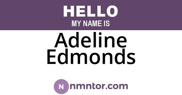 Adeline Edmonds
