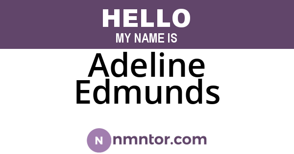 Adeline Edmunds