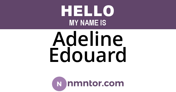 Adeline Edouard