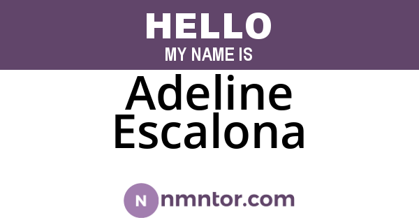 Adeline Escalona