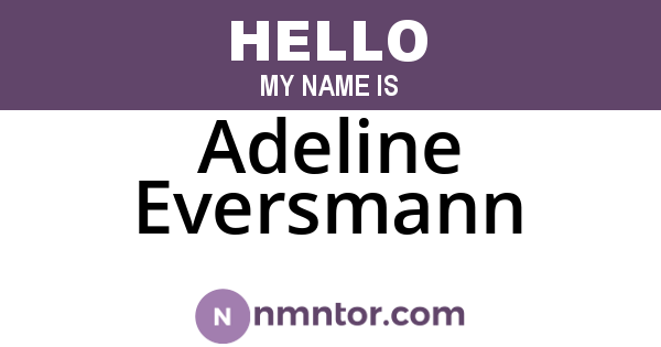 Adeline Eversmann