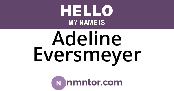 Adeline Eversmeyer