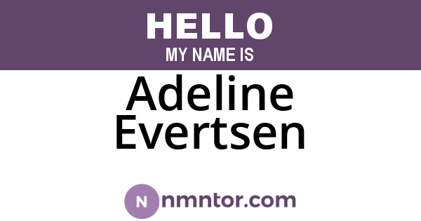 Adeline Evertsen