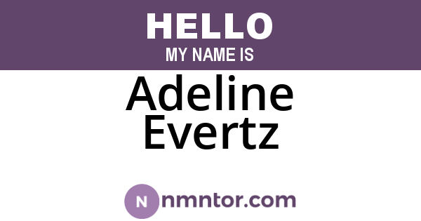 Adeline Evertz