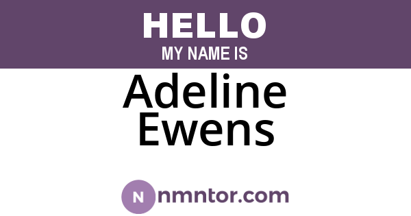 Adeline Ewens