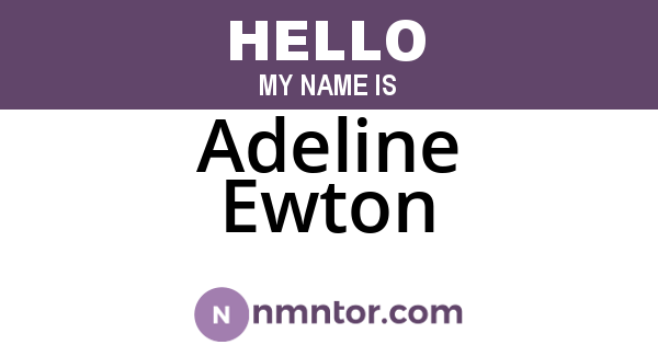 Adeline Ewton